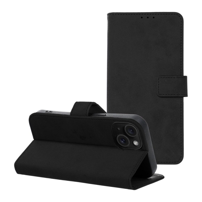 Apple iPhone 15 Wallet Cases TENDER Book Black
