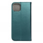 Apple iPhone 15 Plus Wallet Cases Smart Magneto book Dark green