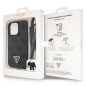 Apple iPhone 13 Pro Case Guess Metal Logo Starss Crossbody Elegant  Black