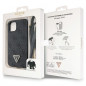 Apple iPhone 14 Case Guess Metal Logo Starss Crossbody Elegant  Black