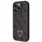 Apple iPhone 14 Pro Max Case Guess Metal Logo Starss Crossbody Elegant  Black