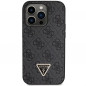Apple iPhone 14 Pro Max Case Guess Metal Logo Starss Crossbody Elegant  Black