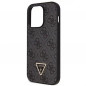 Apple iPhone 14 Pro Max Case Guess Metal Logo Starss Crossbody Elegant  Black