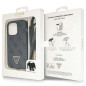 Apple iPhone 14 Pro Max Case Guess Metal Logo Starss Crossbody Elegant  Black