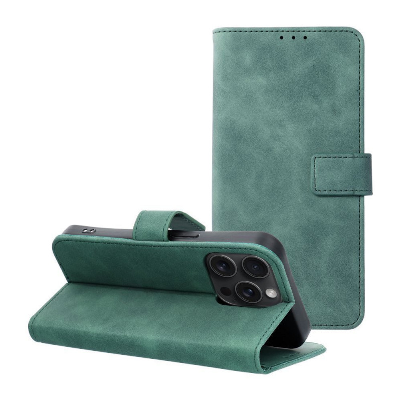 Apple iPhone 15 Pro Wallet Cases TENDER Book Green