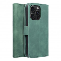 Apple iPhone 15 Pro Wallet Cases TENDER Book Green