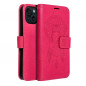 Apple iPhone 15 Wallet Cases MEZZO Book Dreamcatcher  Magenta