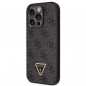 Apple iPhone 14 Pro Case Guess Metal Logo Starss Crossbody Elegant  Black