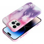 Apple iPhone 14 Pro Max Case Leather Mag Cover Elegant  MagSAFE  Purple splash