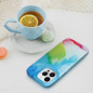 Apple iPhone 14 Pro Max Case Leather Mag Cover Elegant  MagSAFE  Color splash