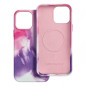 Apple iPhone 13 Pro Max Case Leather Mag Cover Elegant  MagSAFE  Purple splash