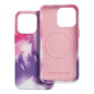 Apple iPhone 13 Pro Case Leather Mag Cover Elegant  MagSAFE  Purple splash