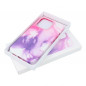 Apple iPhone 12 Case Leather Mag Cover Elegant  MagSAFE  Purple splash