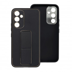 Samsung Galaxy A54 Case LEATHER Case Kickstand Black