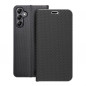 Samsung Galaxy A14 LTE Wallet Cases LUNA Book Carbon Carbon Fibre, Elegant  Black