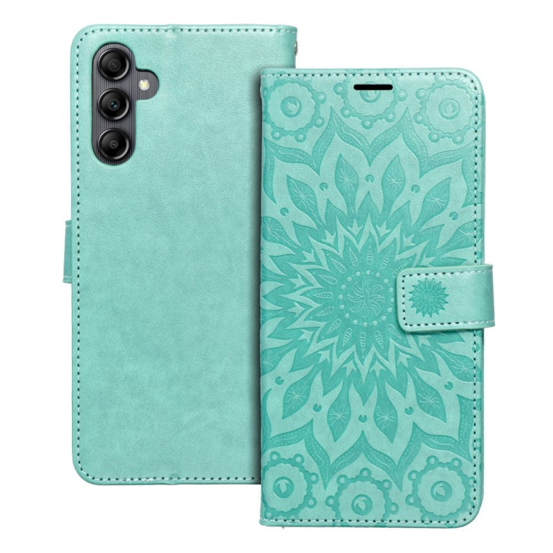 Samsung Galaxy A14 LTE Wallet Cases MEZZO Book Mandala  Green