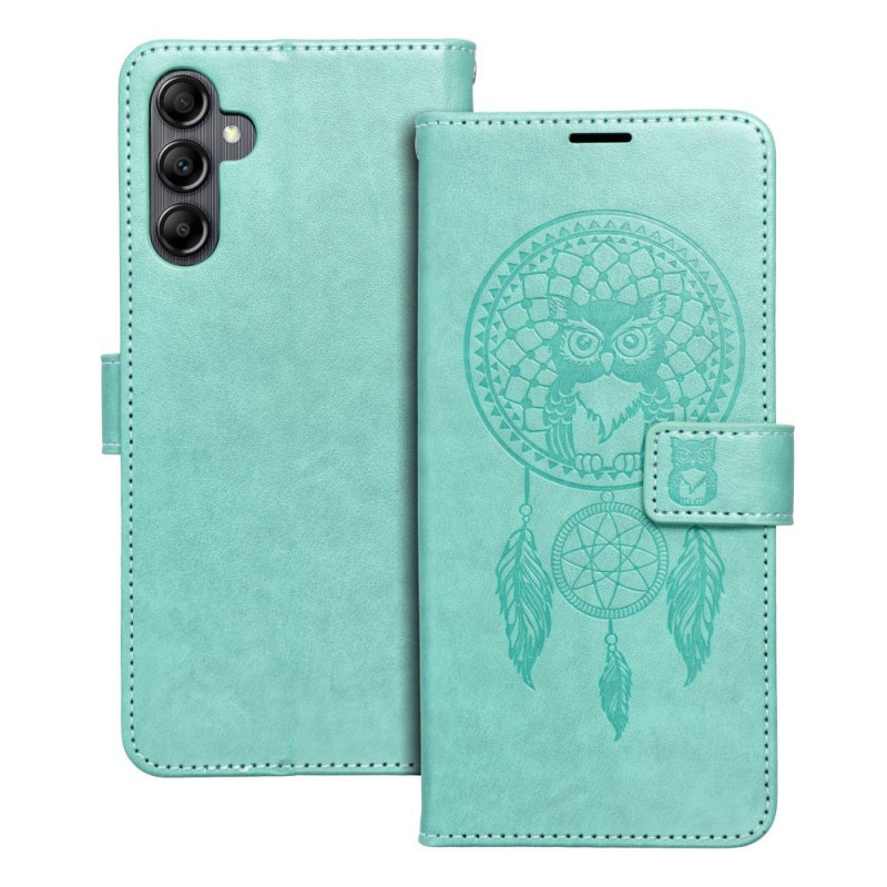 Samsung Galaxy A14 LTE Wallet Cases MEZZO Book Dreamcatcher  Green