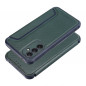 Samsung Galaxy A34 Wallet Cases Razor Book Carbon Fibre, Carbon pattern  Dark green