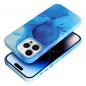 Apple iPhone 14 Pro Case Leather Mag Cover Elegant  MagSAFE  Blue splash