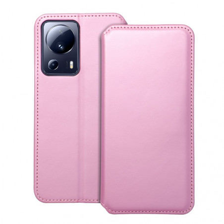 XIAOMI 13 Lite Wallet Cases Dual Pocket book Light pink