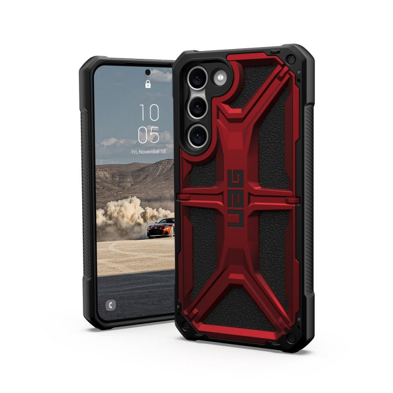 Samsung Galaxy S23 Plus 5G Case Urban Armor Gear Monarch Premium case  MagSAFE  Crimson