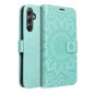 Samsung Galaxy A34 Wallet Cases MEZZO Book Mandala  Green