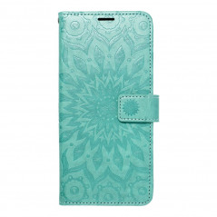 Samsung Galaxy A34 Wallet Cases MEZZO Book Mandala  Green