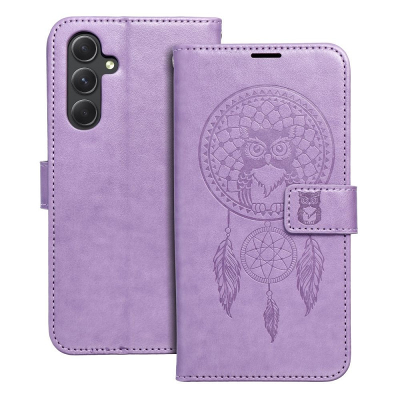Samsung Galaxy A54 Wallet Cases MEZZO Book Dreamcatcher  Purple