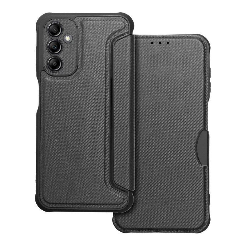 Samsung Galaxy A14 LTE Wallet Cases Razor Book Carbon Fibre, Carbon pattern Black Samsung Galaxy A14 LTE Wallet Cases Razor Book Carbon Fibre, Carbon pattern Black