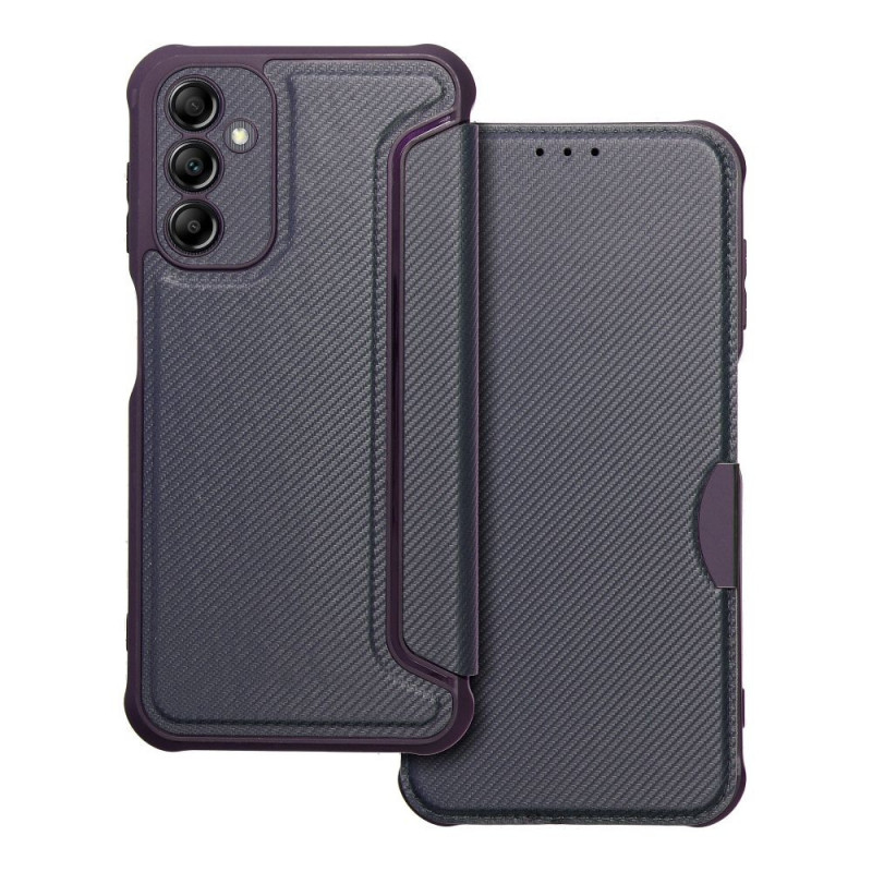 Samsung Galaxy A14 5G Wallet Cases Razor Book Carbon Fibre, Carbon pattern Blue Samsung Galaxy A14 5G Wallet Cases Razor Book Carbon Fibre, Carbon pattern Blue