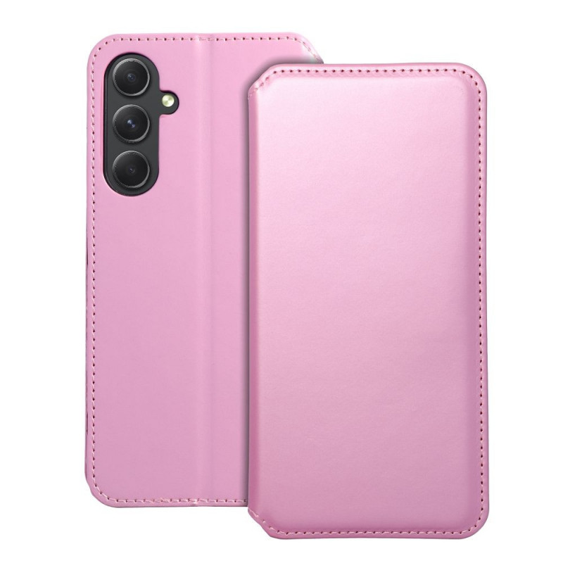 Samsung Galaxy A54 Wallet Cases Dual Pocket book Light pink 