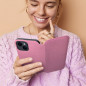 Samsung Galaxy A54 Wallet Cases Dual Pocket book Light pink 