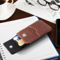 XIAOMI Redmi Note 10 Pro Univerzálne puzdro, Belt Holster ROYAL - Leather universal flap pocket Brown 