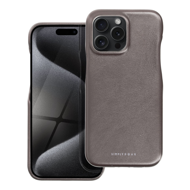 Apple iPhone 15 Pro Max Case Roar Look Grey