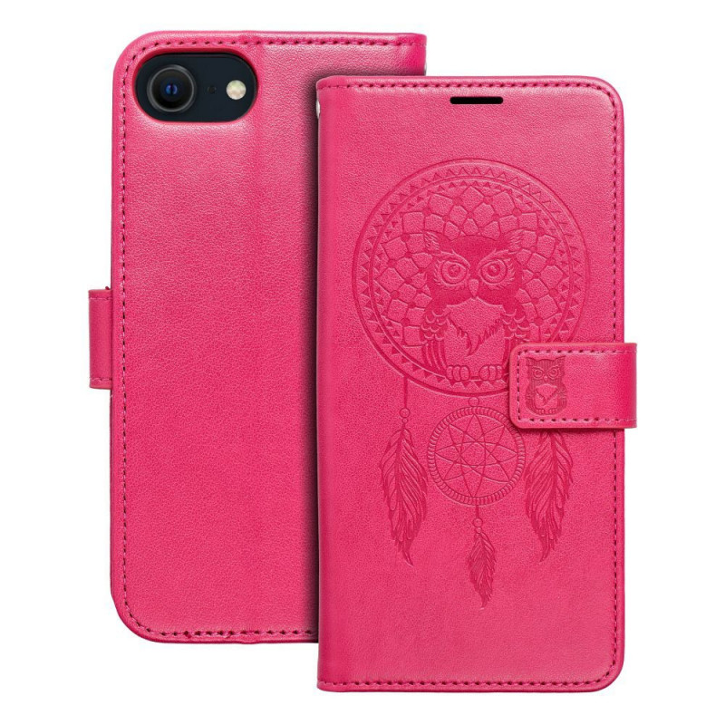 Apple iPhone SE 2020 Wallet Cases MEZZO Book Dreamcatcher  Magenta