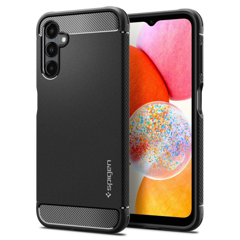 Samsung Galaxy A14 LTE Case Spigen Armor Carbon Fibre, Elegant  Black
