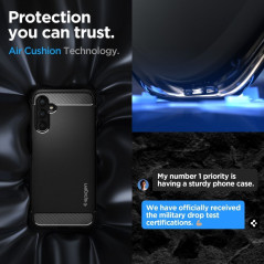 Samsung Galaxy A14 LTE Case Spigen Armor Carbon Fibre, Elegant  Black