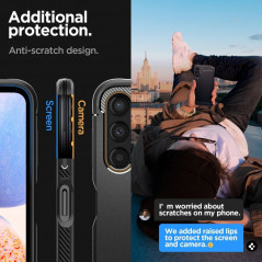 Samsung Galaxy A14 LTE Case Spigen Armor Carbon Fibre, Elegant  Black