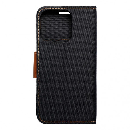 Apple iPhone 15 Pro Wallet Cases CANVAS Book Black
