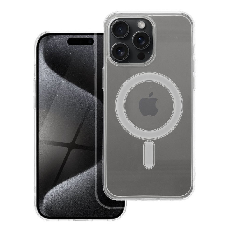 Apple iPhone 15 Pro Max Case Clear Mag Cover MagSAFE  Transparent