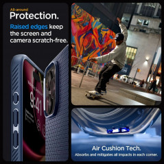 Apple iPhone 15 Pro Case Spigen  Liquid Air Navy blue