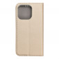 Apple iPhone 15 Pro Wallet Cases Smart Case Book Gold