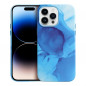 Apple iPhone 15 Plus Case Leather Mag Cover Elegant  MagSAFE  Blue splash