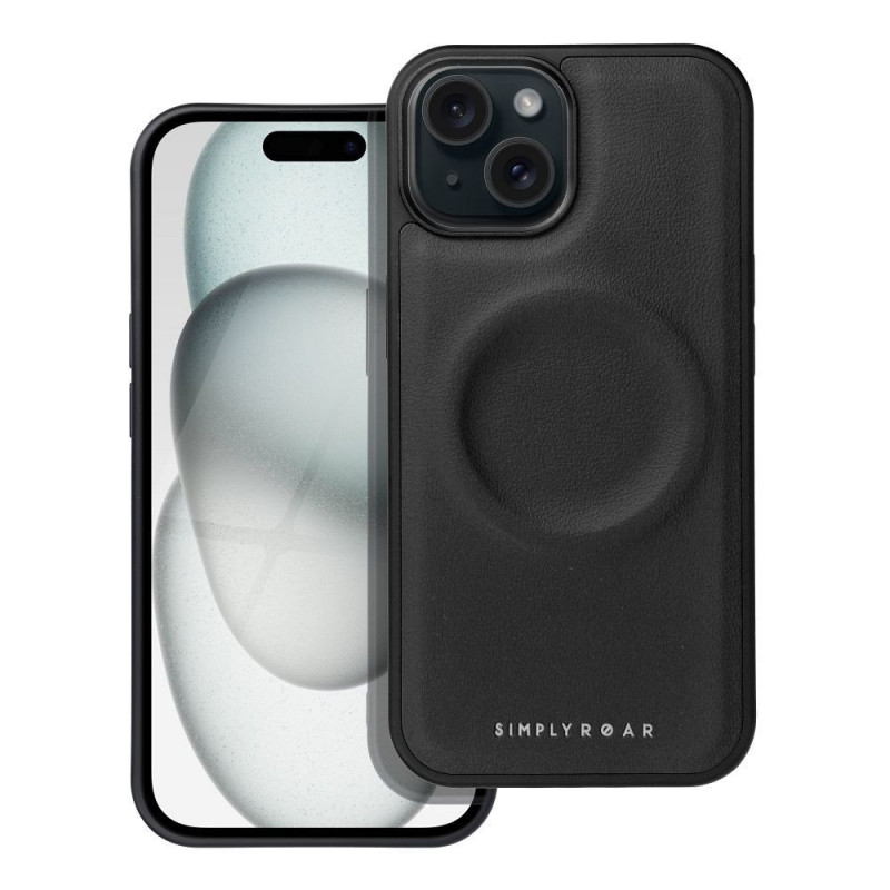 Apple iPhone 15 Case Roar Mag Morning Elegant  MagSAFE  Black