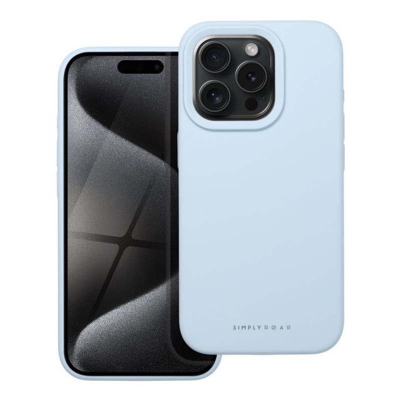 Apple iPhone 15 Pro Case Roar Cloud-Skin Light blue