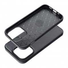 Apple iPhone 15 Case Carbon premium Elegant  Black