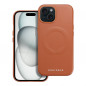 Apple iPhone 15 Case Roar Leather Mag Elegant  MagSAFE  Brown