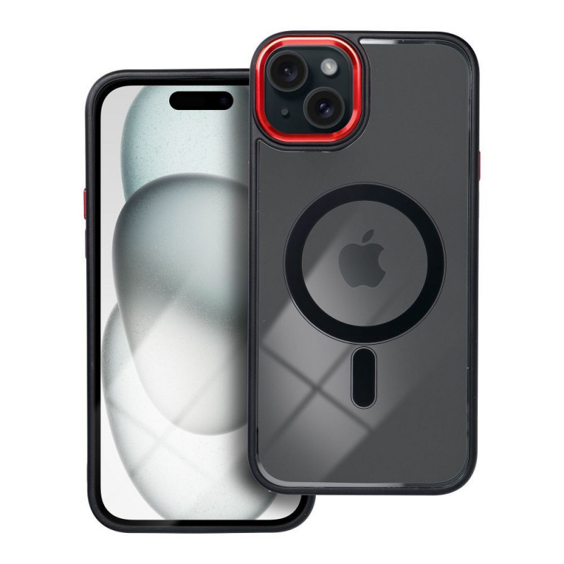 Apple iPhone 15 Plus Case Color Edge Mag MagSAFE  Black