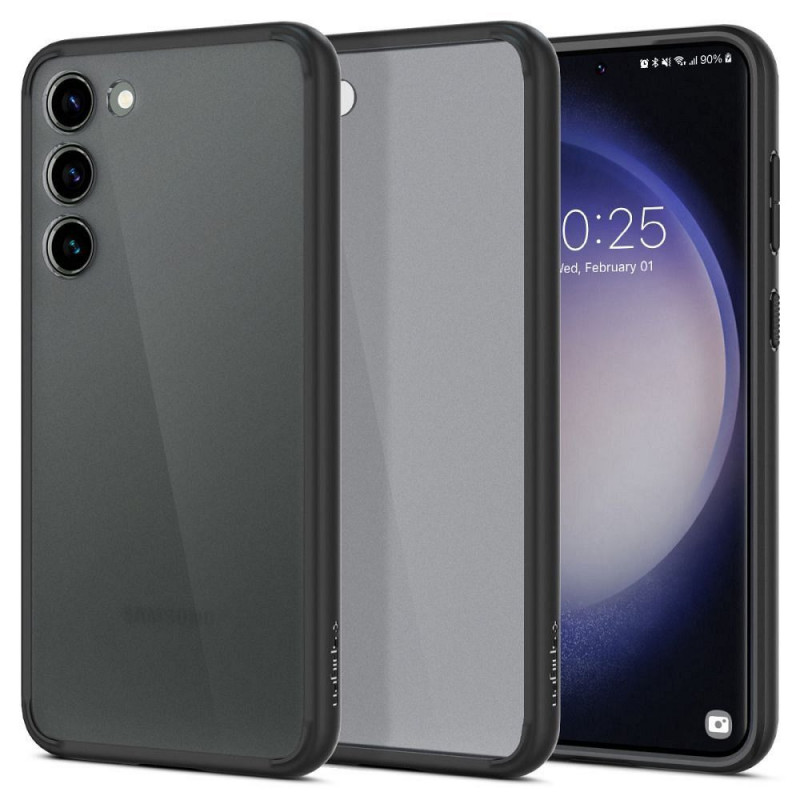 Samsung Galaxy S23 Plus 5G Case Spigen Ultra Hybrid Crystal clear  Frost black