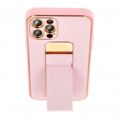 Samsung Galaxy A34 Case LEATHER Case Kickstand Pink